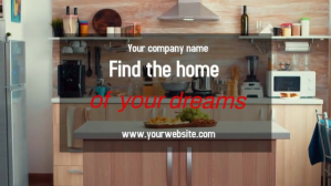 Brown Real Estate Promotion Facebook Cover Video Template