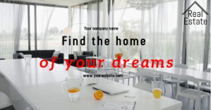 สีเทา Real Estate Promotion Facebook Ad Template
