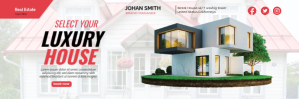 Real Estate Twitter-header template