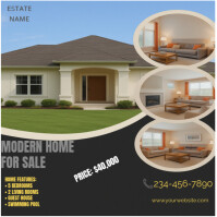 REAL ESTATE Instagram-opslag template