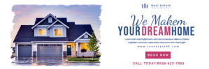 Real Estate Email Header Banner En-tête d'e-mail template