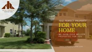 Zielony Real Estate Promotion Facebook Cover Video Template