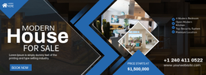 Negro Real Estate Sale Facebook Cover Photo Template