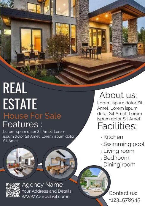 Copy of real estate flyer, home sale property ad flye | PosterMyWall