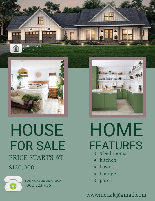 Copy of Real estate flyer, property sale, house ad | PosterMyWall