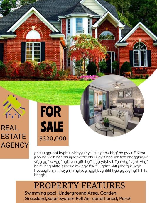 Copy of Real estate flyer, property sale, house ad | PosterMyWall