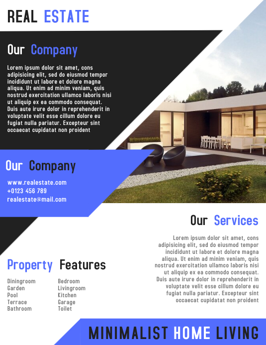 Real Estate Flyer & Brochure Templates Design