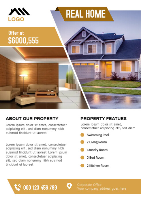 Real Estate Flyer A4 template