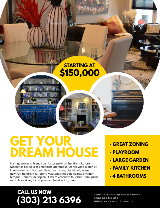 Immobilien Flyer Vorlage Vorlage Postermywall