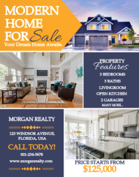 Real Estate Flyer Template Poster/Wallboard