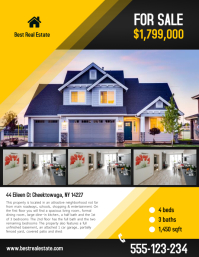 1 560 customizable design templates for real estate agent best real estate flyers design
