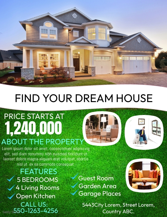 Real Estate Flyer Template PosterMyWall
