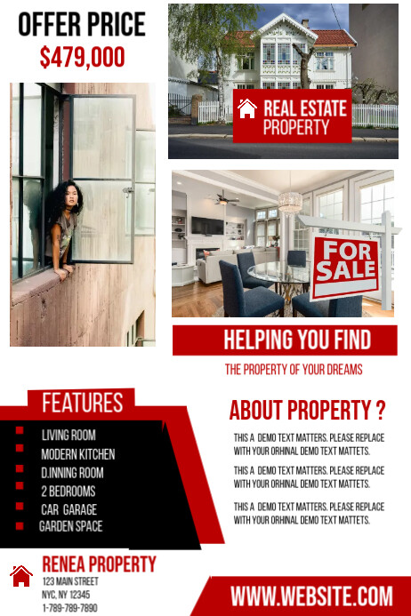 Real Estate Template Poster
