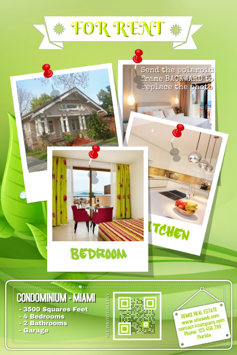 Grun Immobilien Flyer Natur Hintergrund Vorlage Postermywall