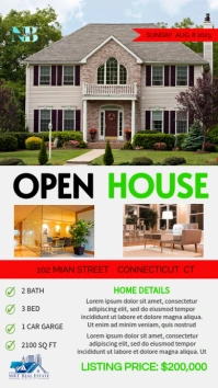 Real Estate Flyers Digitale Vertoning (9:16) template
