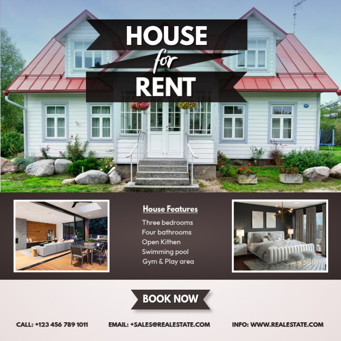 Real Estate home apartment rental template PosterMyWall