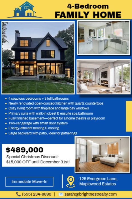 Real Estate Home for Sale Ad Template | PosterMyWall