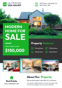 Real Estate Home Sale Flyer A1 template