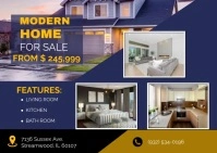 Real estate home sale template A6