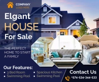 Real estate home sale template Medium Rectangle