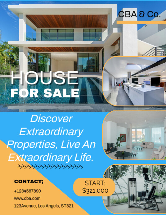 Copy of Real Estate House for Sale | PosterMyWall