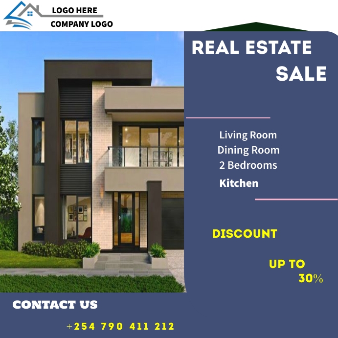 REAL ESTATE HOUSE FOR SALE Template | PosterMyWall