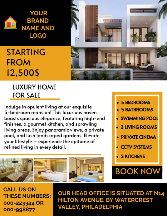 Real estate house for sale flyer template | PosterMyWall