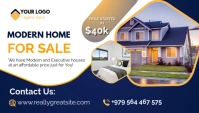 REAL ESTATE HOUSE FOR SALE TEMPLATE Cabeçalho de blogue