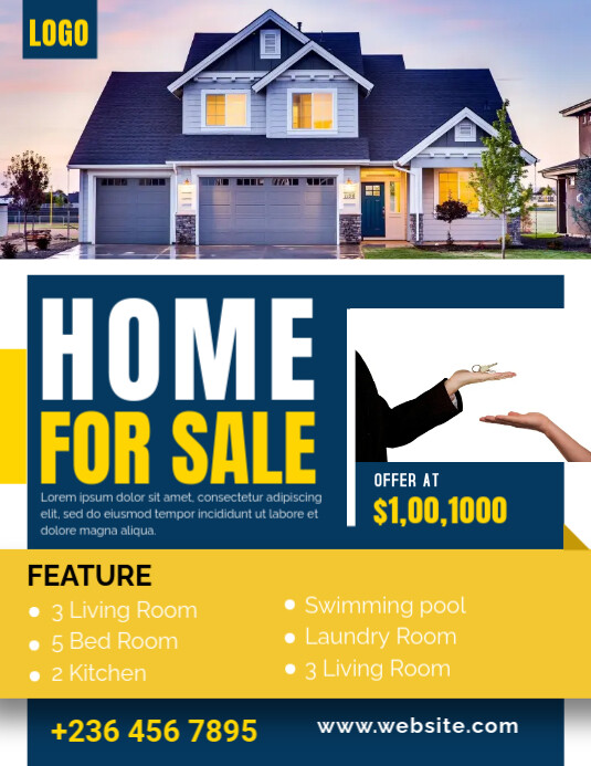 Real Estate House Sale Flyer Template | PosterMyWall