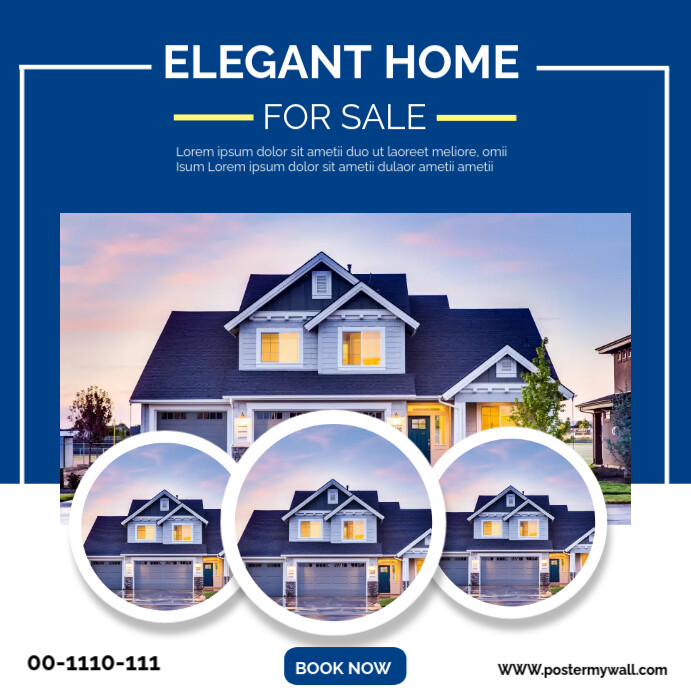 Real Estate House Sale Rental Property Ad Des Template ...