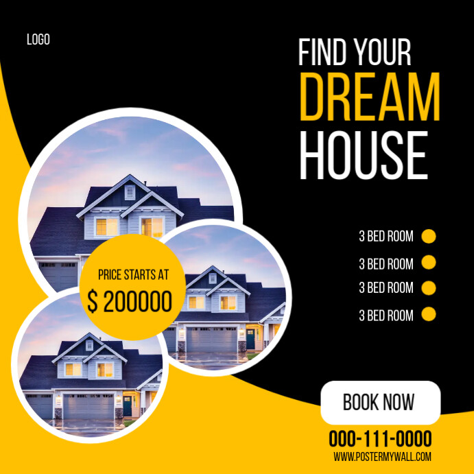 real estate house sale rental property ad Template | PosterMyWall