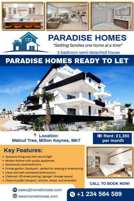 Copy of Real Estate House to Let Ad | PosterMyWall
