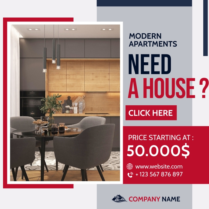 Copy of Real estate instagram post advertisement dark | PosterMyWall