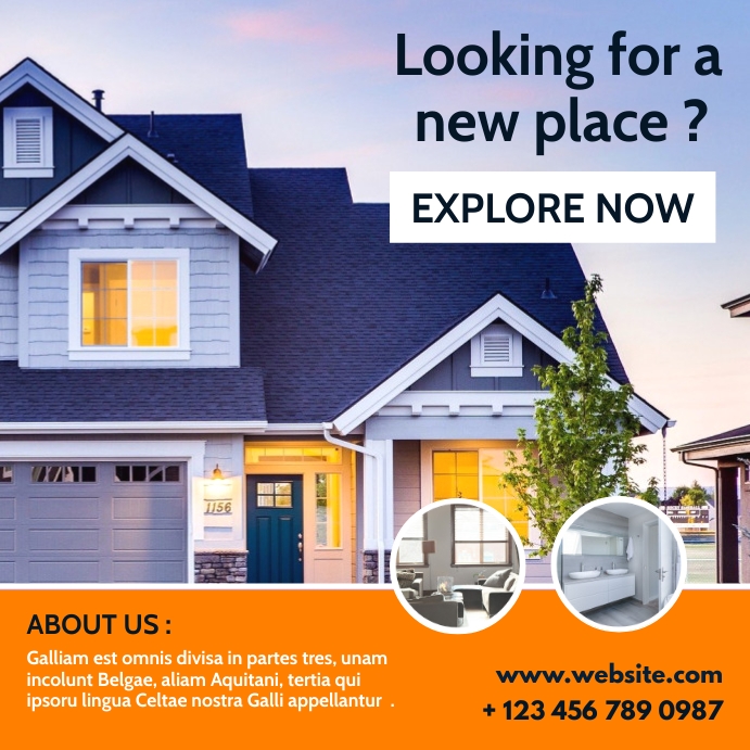 real estate instagram post advertisement Template | PosterMyWall