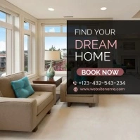 Real estate Instagram post Square (1:1) template
