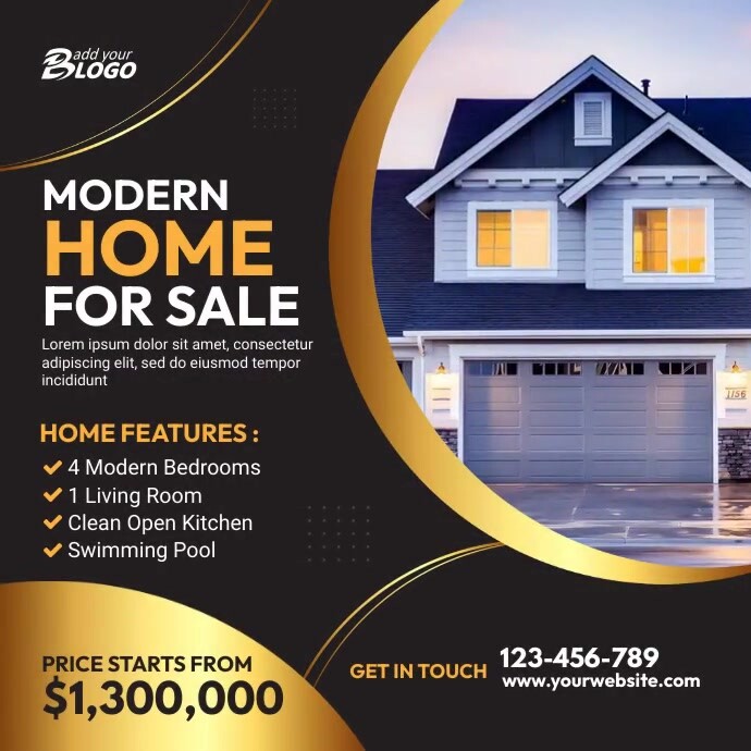 Real Estate Instaram Post template
