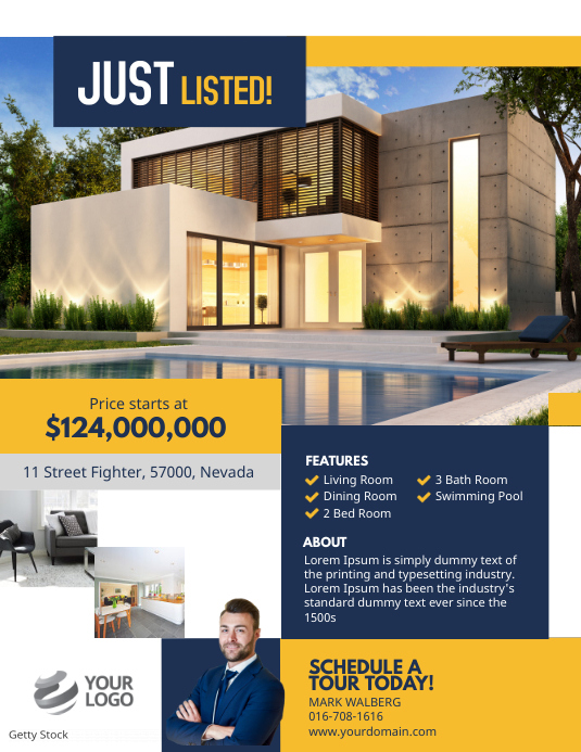 Real Estate Just Listed Flyer Template PosterMyWall