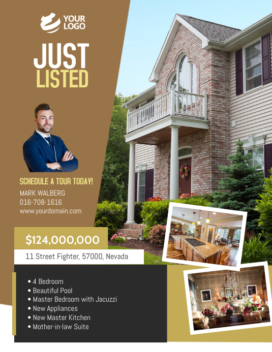 Real Estate Just Listed Flyer Template PosterMyWall