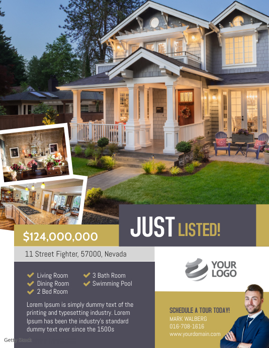Real Estate Just Listed Flyer Template PosterMyWall