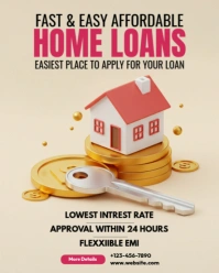 Real Estate Loan Services Instagram Portrait template