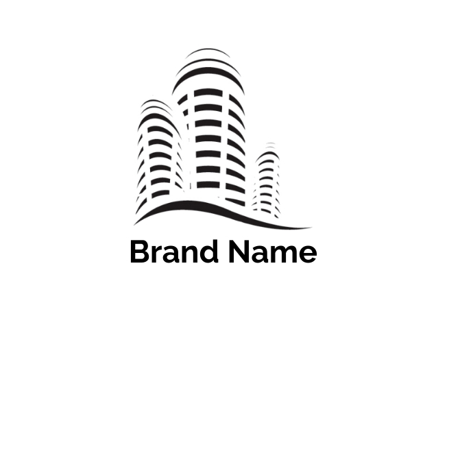 Real Estate logo, Commercial property logo template
