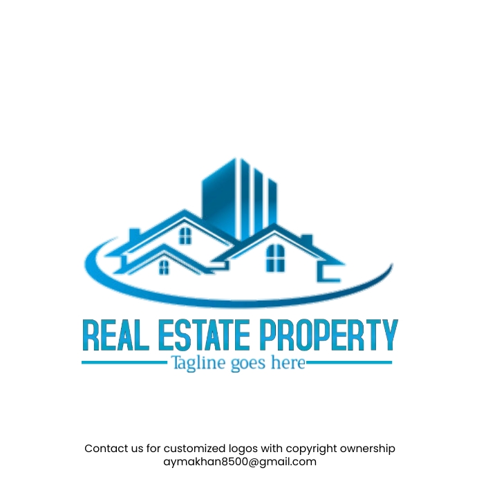 Real estate logo, realtor logo, property logo template