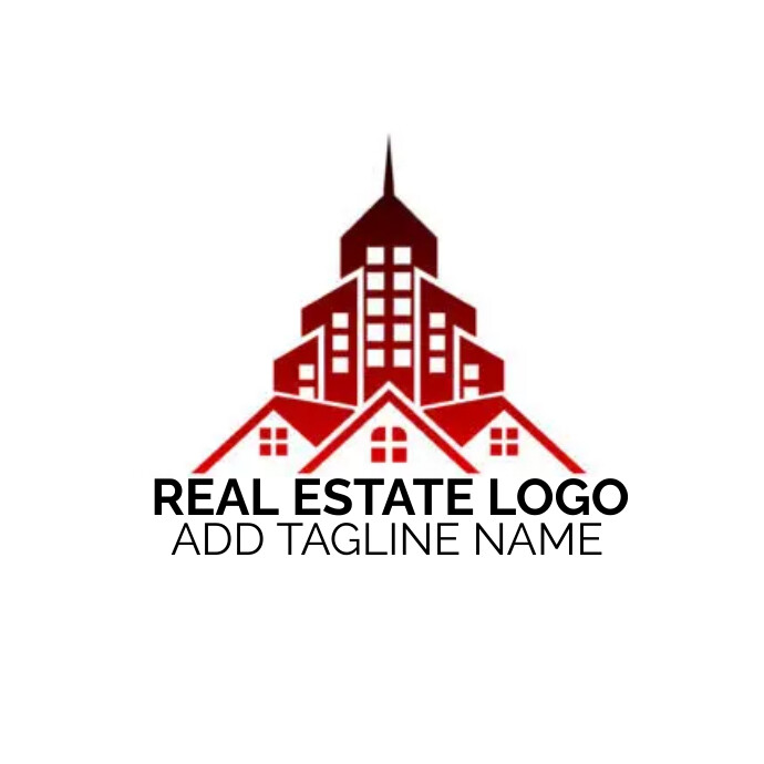real estate logo Logótipo template