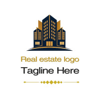 Real estate logo template