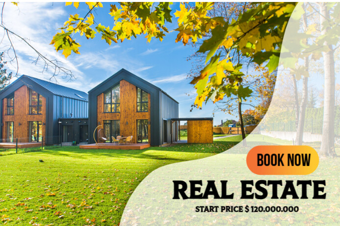 Real Estate Marketing  Open House 海报 template