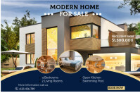 Real Estate Marketing  Open House Плакат template