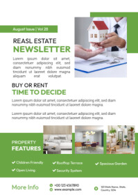 Real Estate Newsletter Template A6