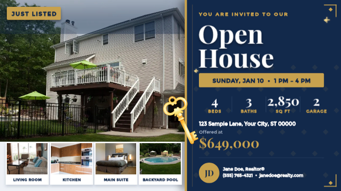 Realtor Email Template Real Estate Open House Template | PosterMyWall