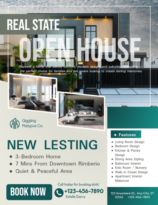 Real Estate Open House Flyers Template | PosterMyWall