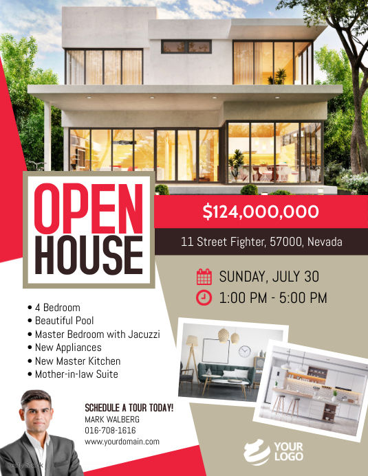Real Estate Open House Flyer Template PosterMyWall
